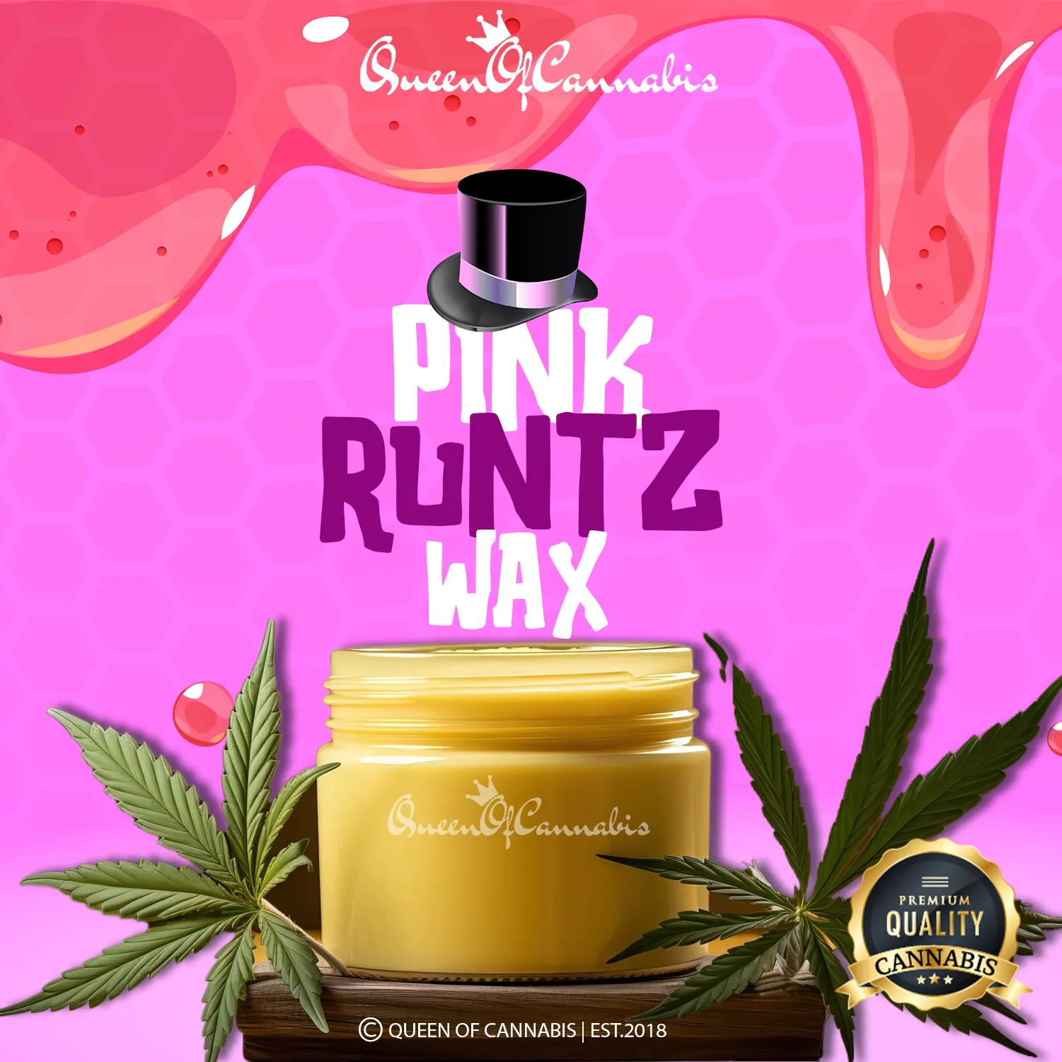 PINK RUNTZ WAX | CALI IMPORT | 90% THC