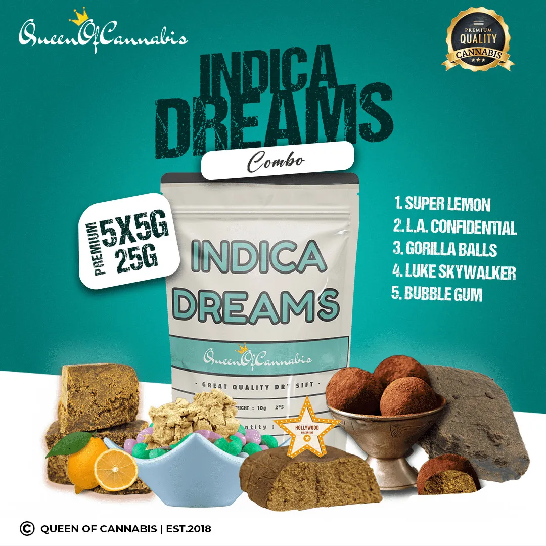 5X5g INDICA DREAMS | DRY SIFT | COMBO